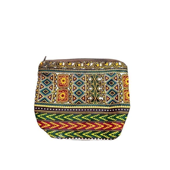Colorful Ethnic Pattern Zipper Pouch - Picture 1 of 6